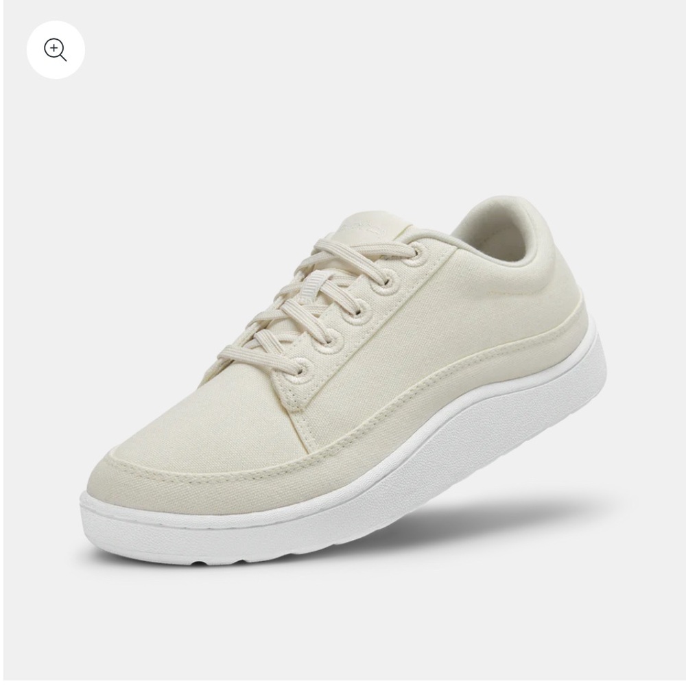 Allbirds Canvas Pacer Womens Shoes Natural White/ Blizzard Size 9